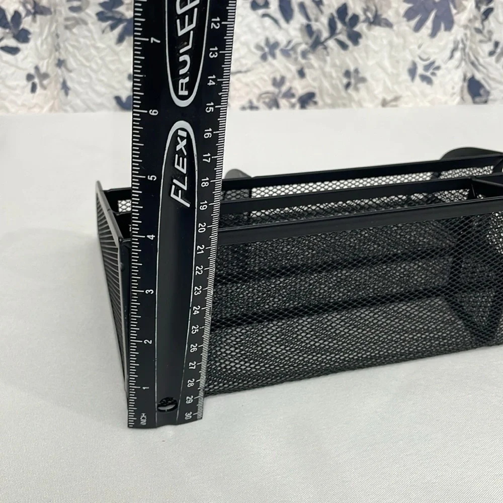 Black Mesh Desk Organizer